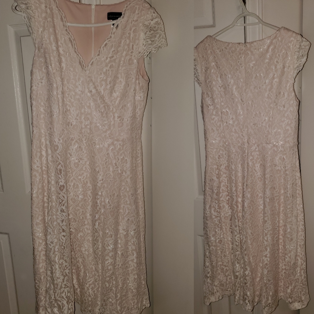 White lace dress size 12